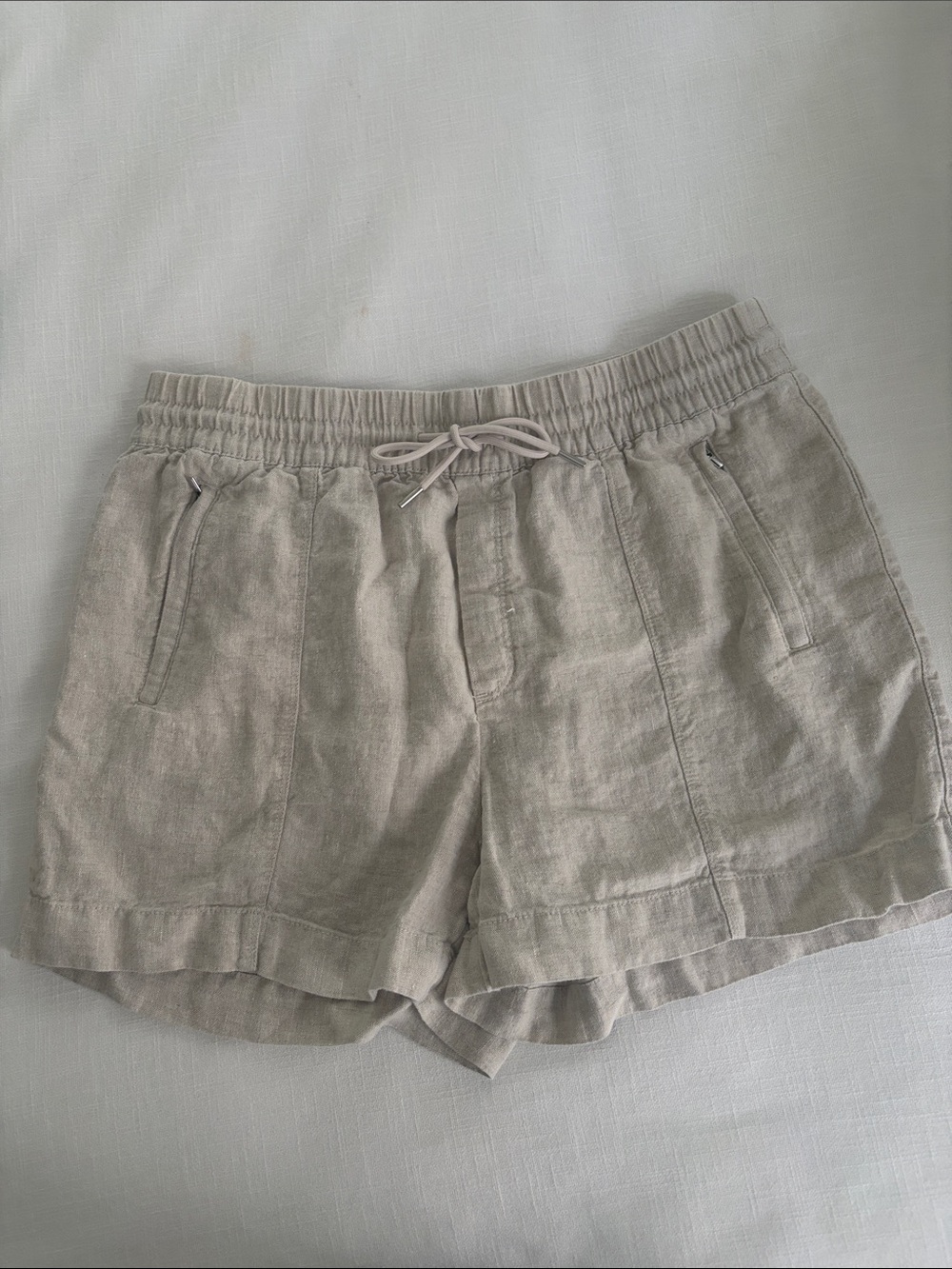 Athleta Retreat Linen Mid-rise Shorts